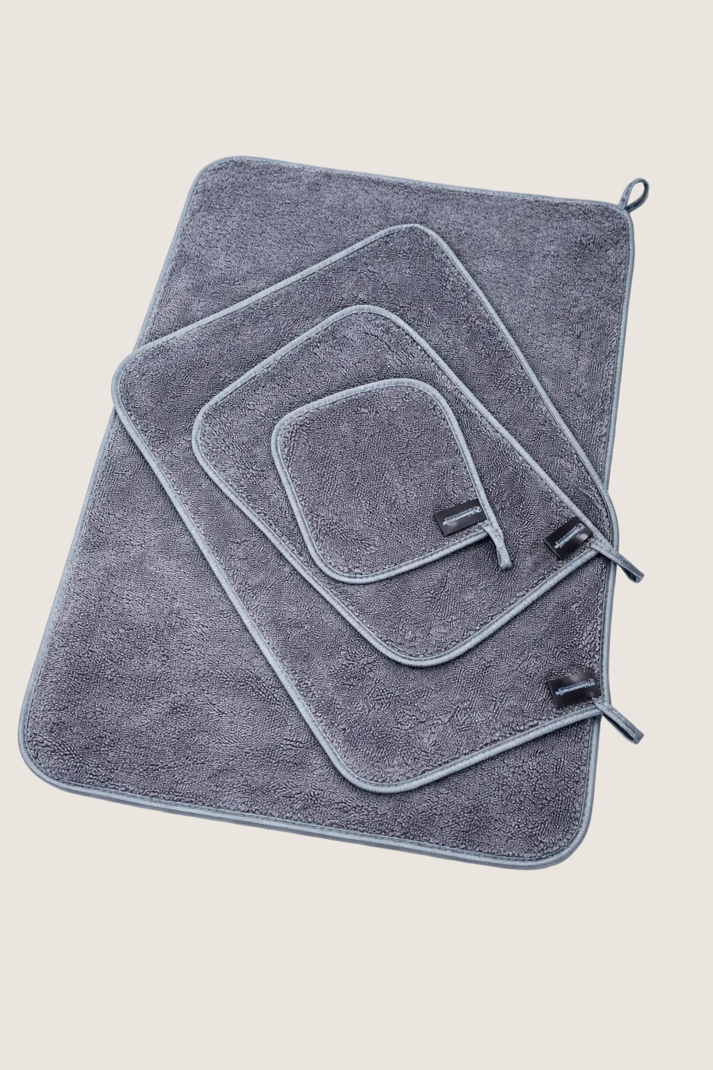 Doekenset met 4 doeken GRIJS