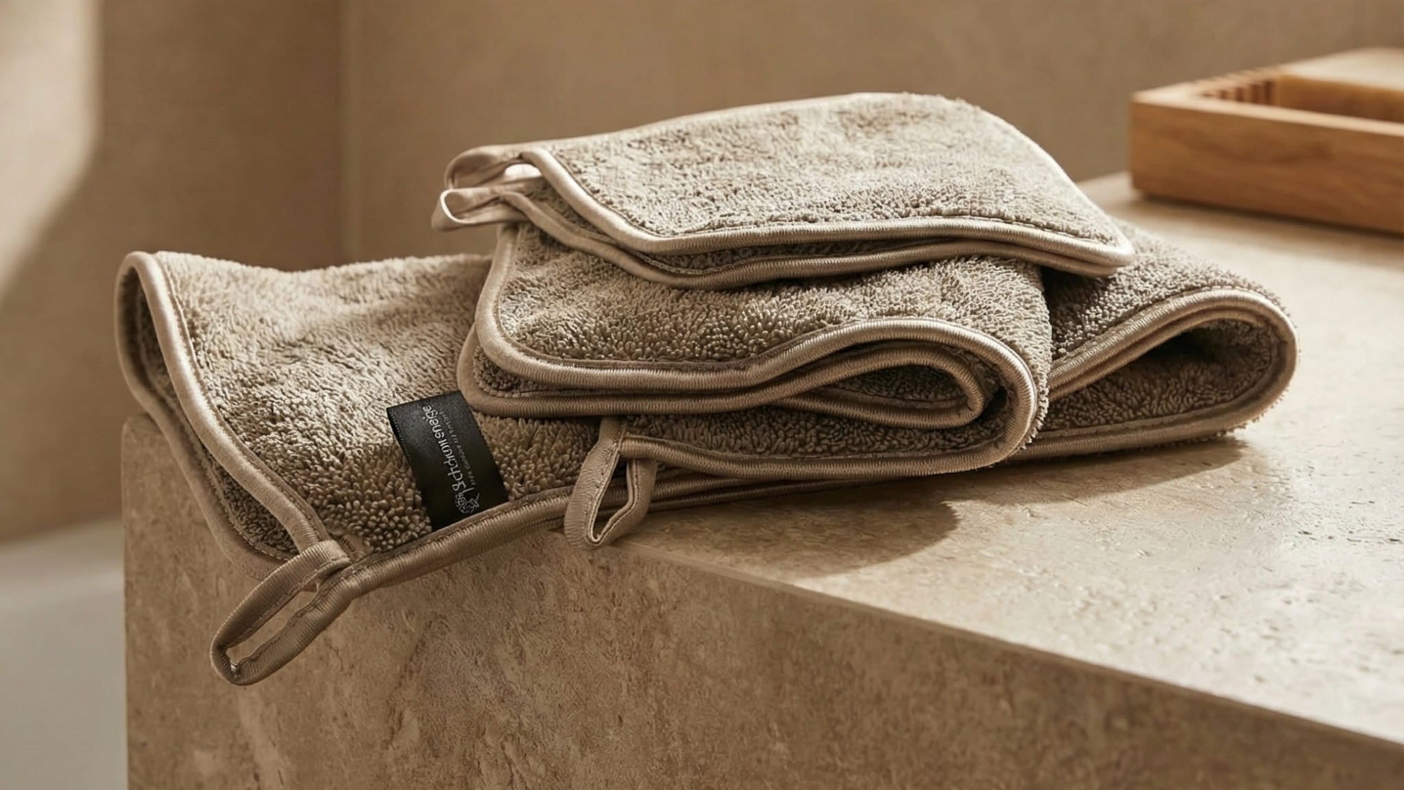 Doekenset met 4 doeken BEIGE