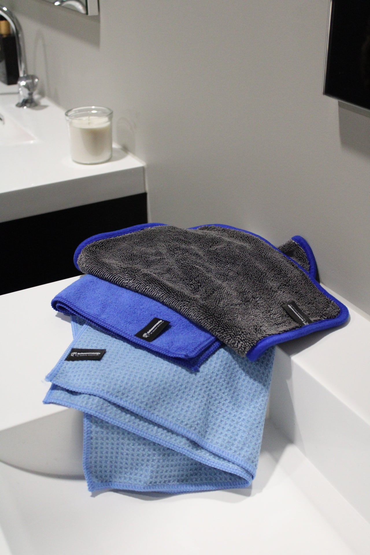 Schoonmaatje vaatdoek 40x40 3 stuks BLAUW ACTIE