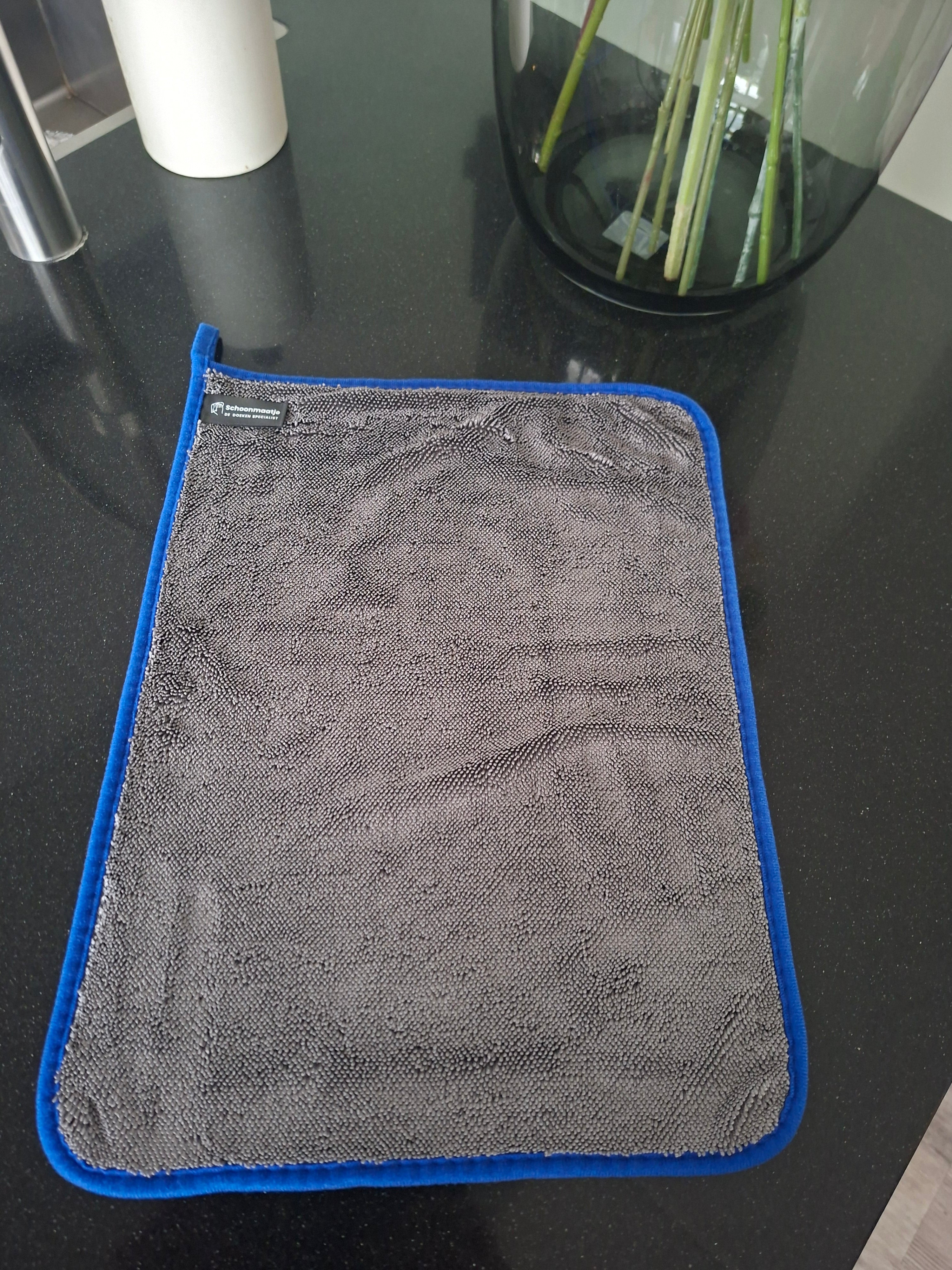 Premium doek medium – 30x40 GRIJS MET BLAUWE rand