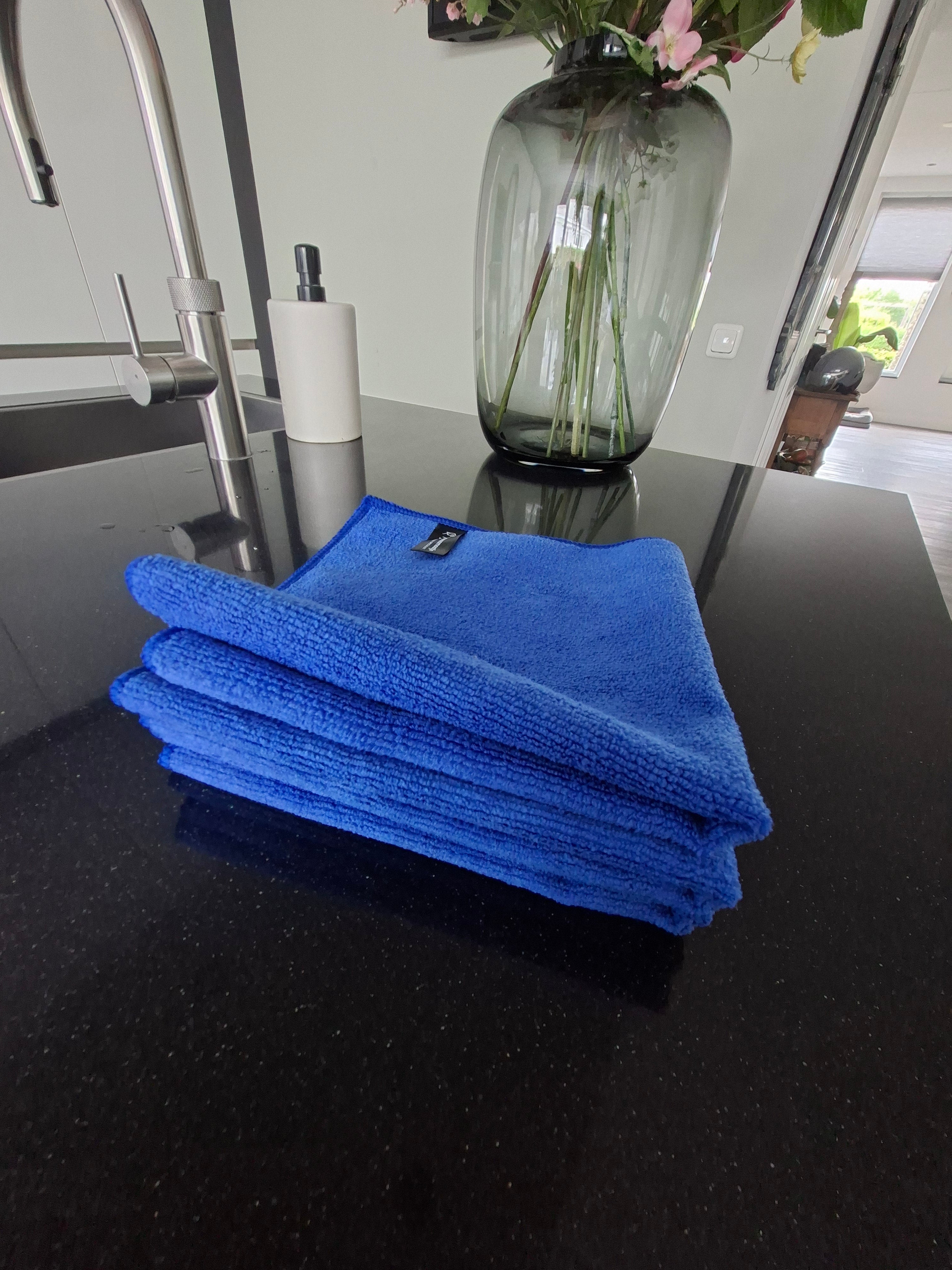 Schoonmaatje vaatdoek 40x40 7 stuks BLAUW ACTIE