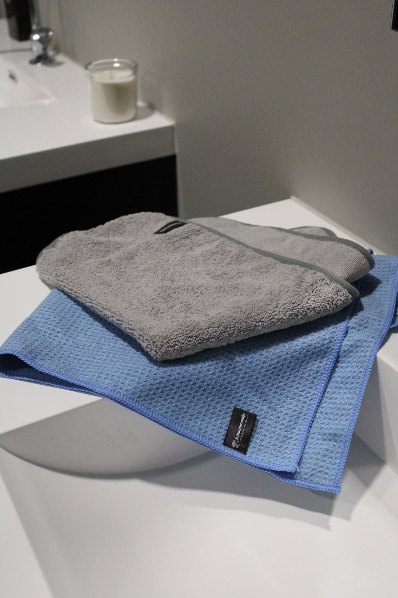 Glasreinigingsdoek & Glasdroogdoek (duopakket)