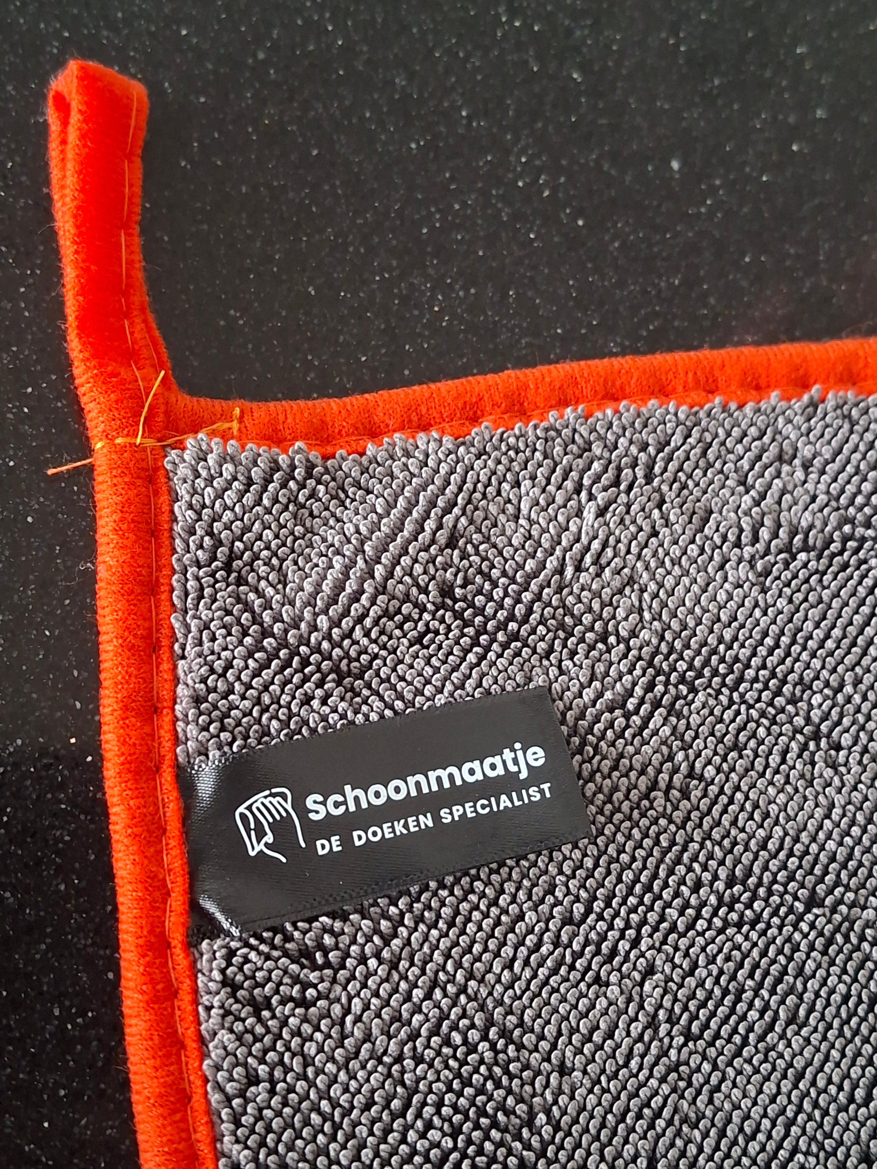 Premium doek medium – 30x40 GRIJS MET ORANJE rand
