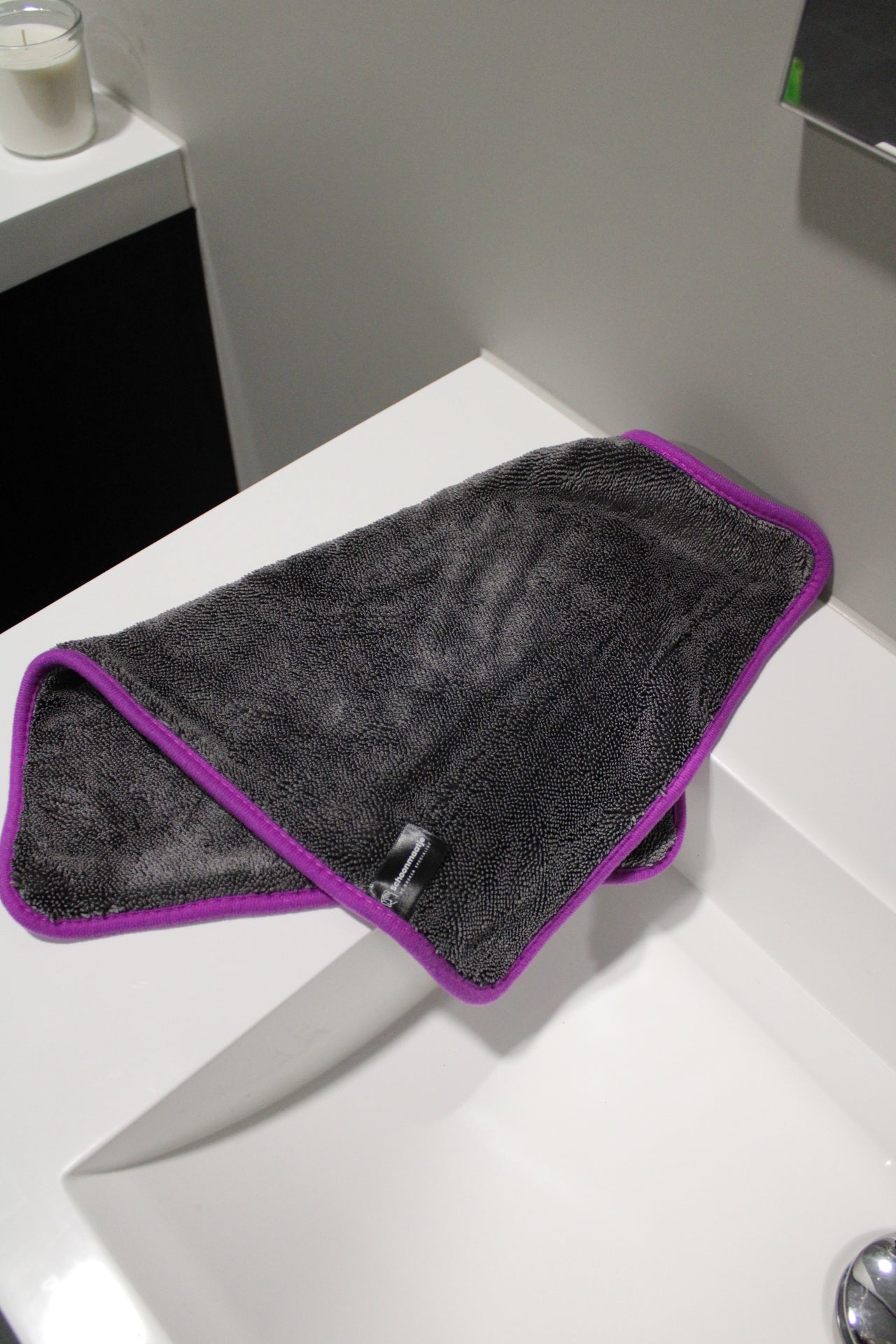 Premium doek medium – 30x40 GRIJS MET PAARSE rand (1+1 gratis)