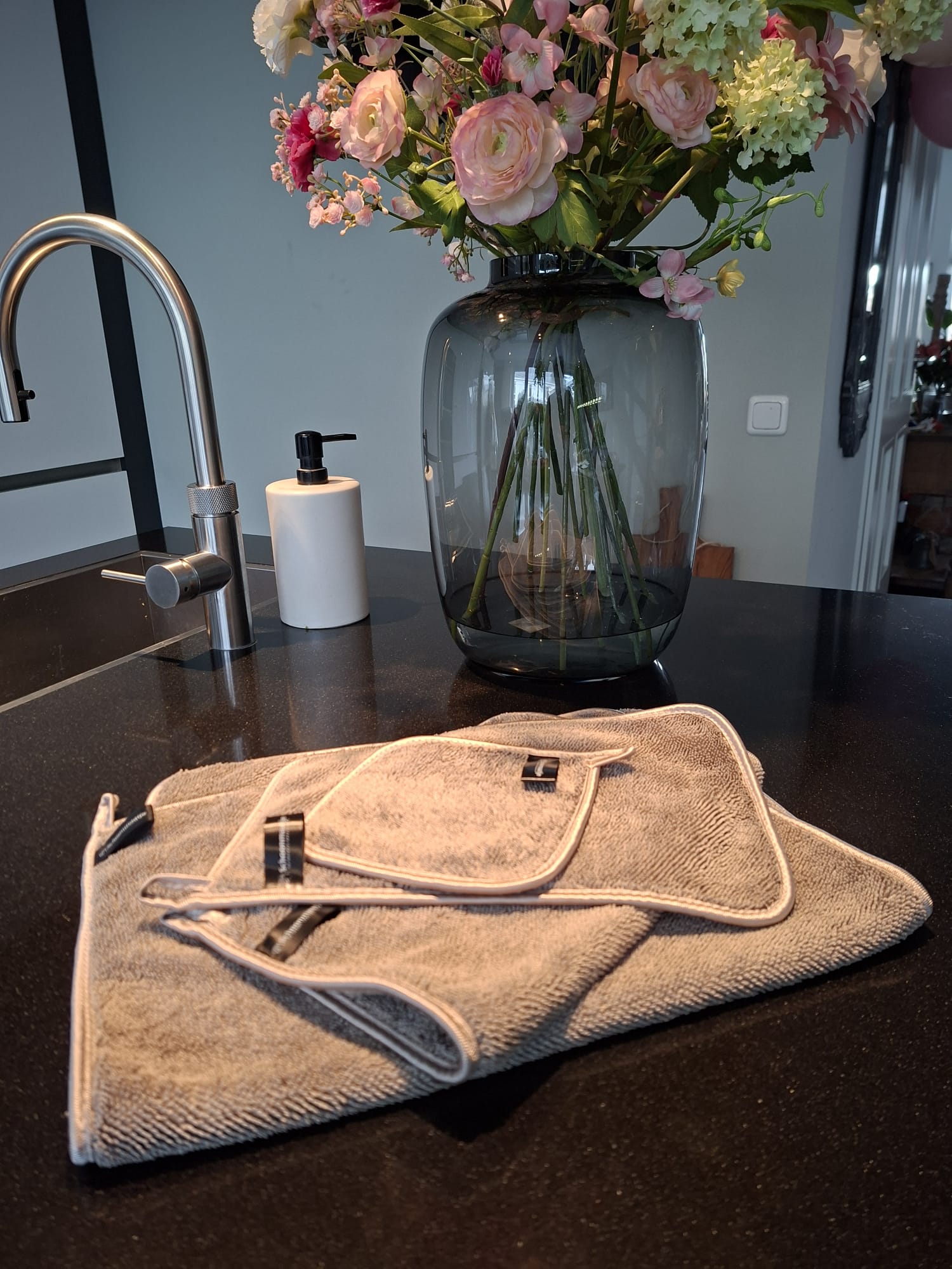 Doekenset met 4 doeken BEIGE