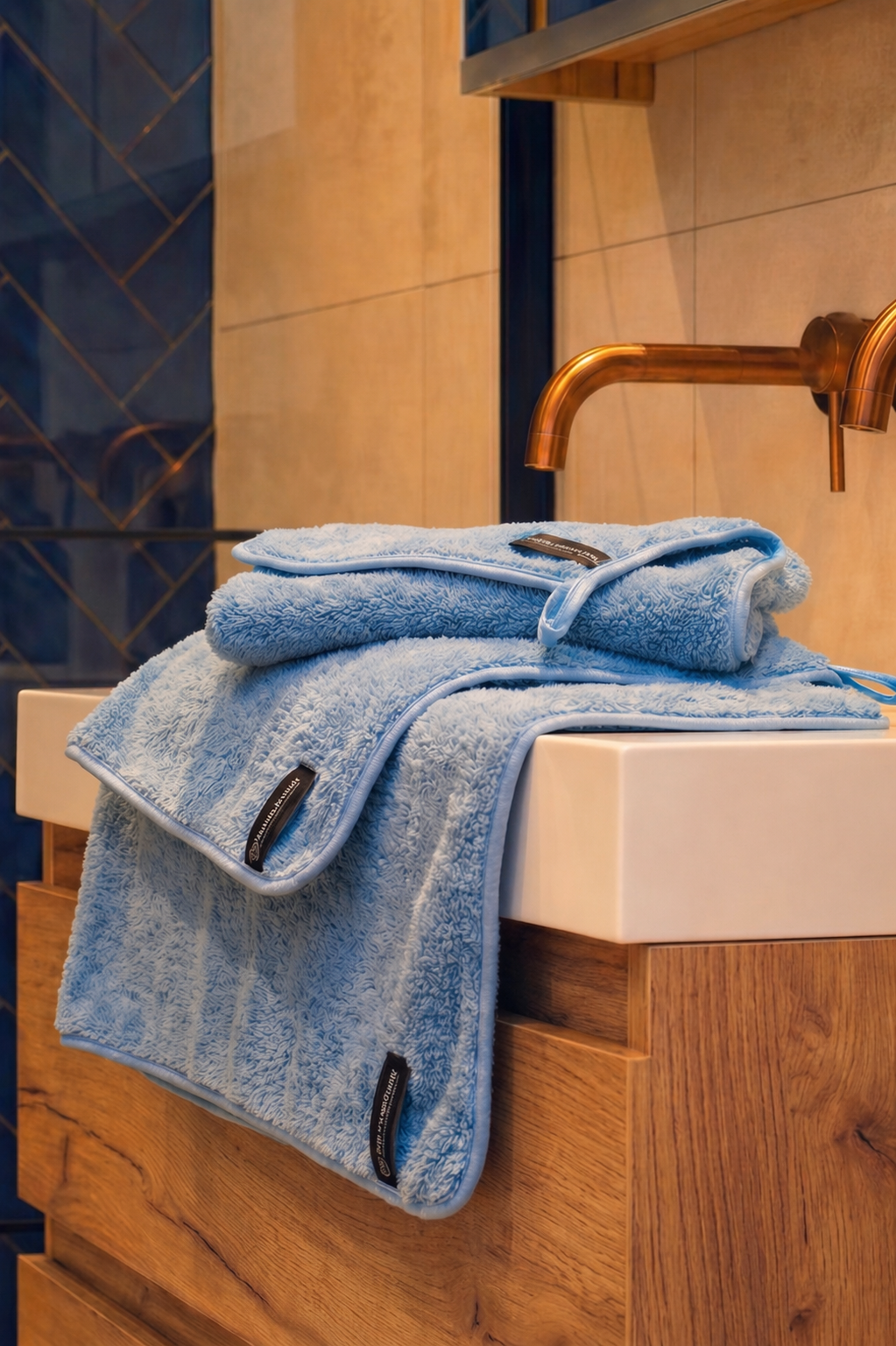 Doekenset met 4 doeken IJSBLAUW