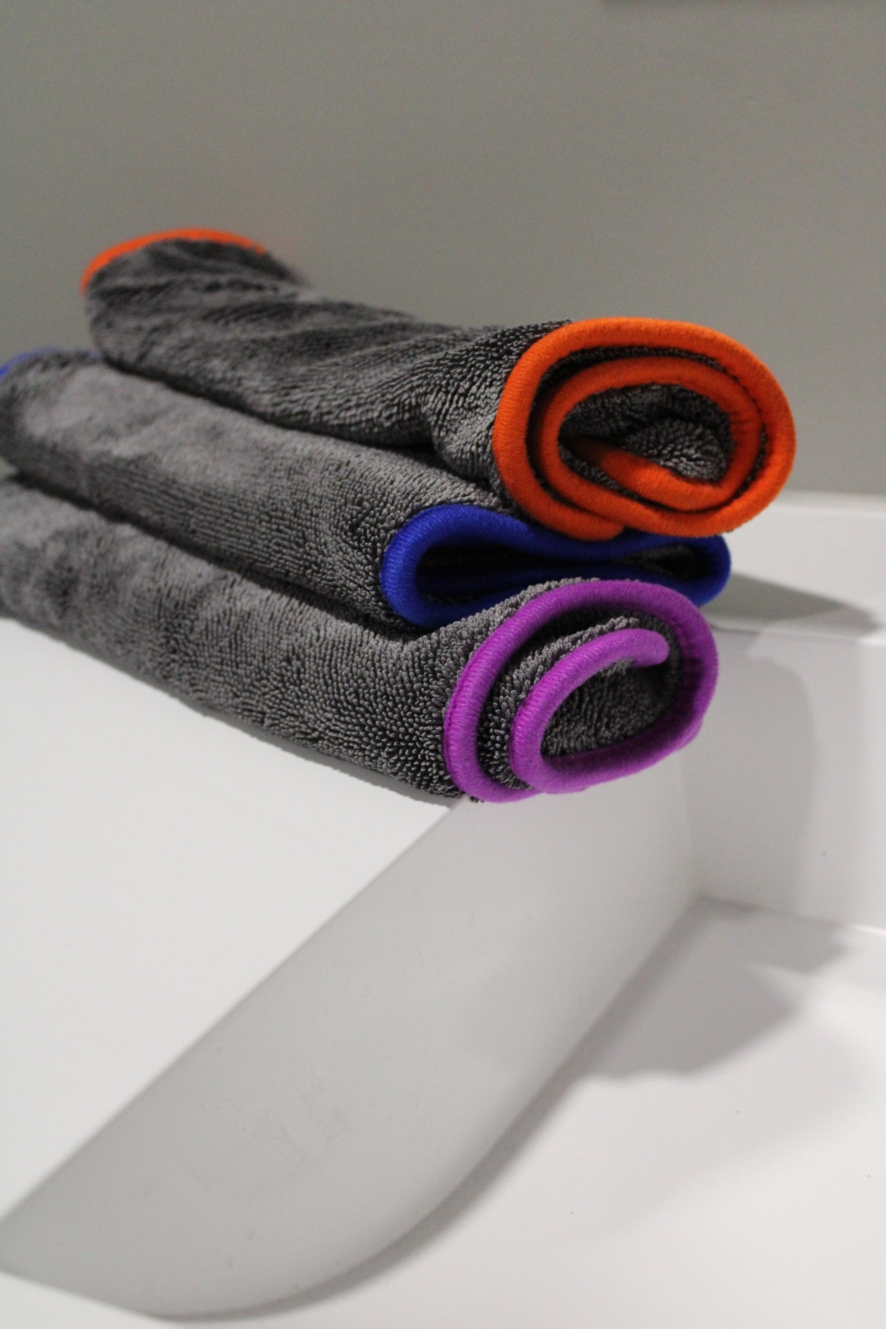 Premium doek medium – 30x40 GRIJS MET BLAUWE rand( 1+1 gratis)