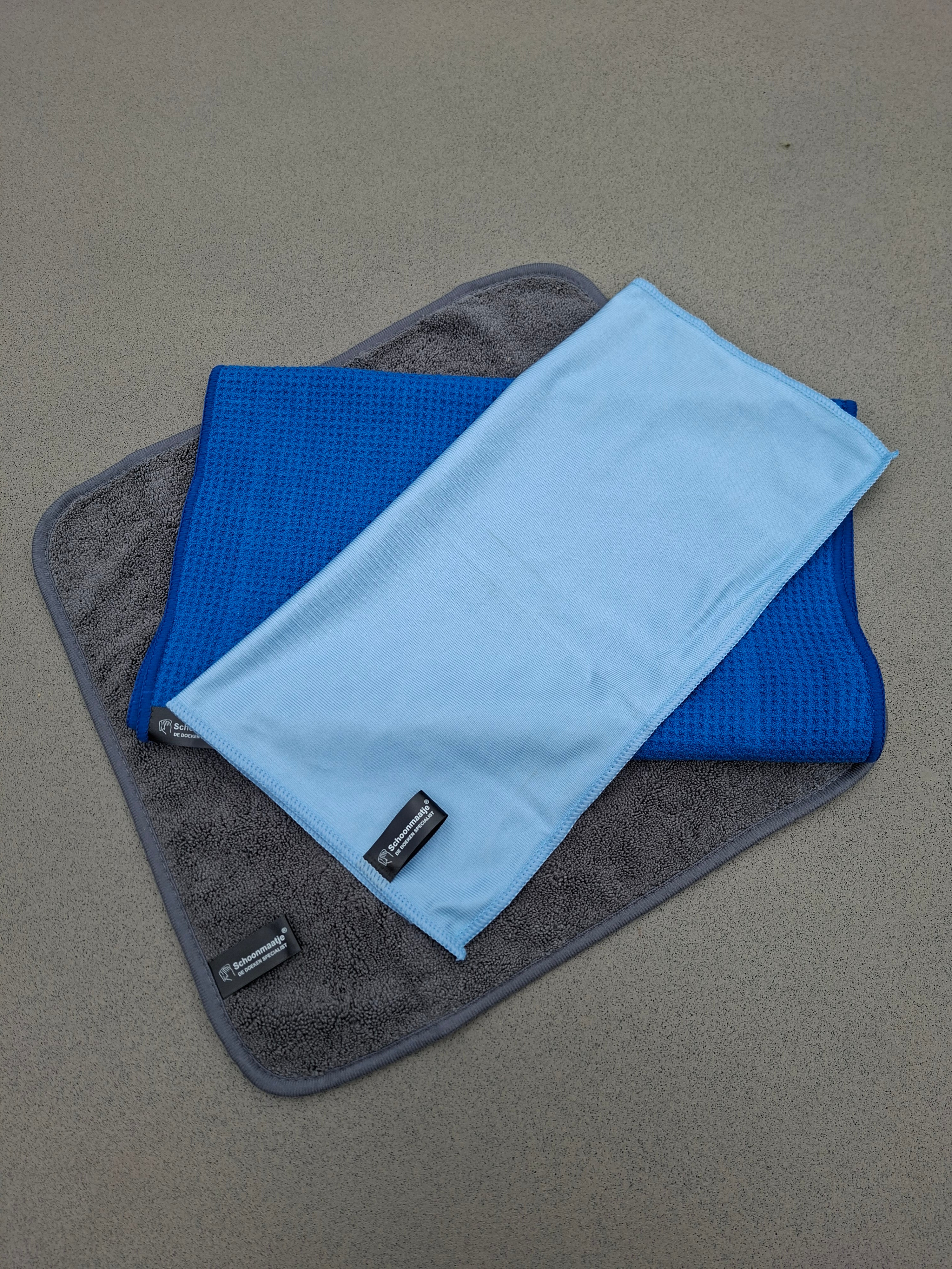 Glasreinigingsdoek & Glasdroogdoek + GRATIS GLASDOEK