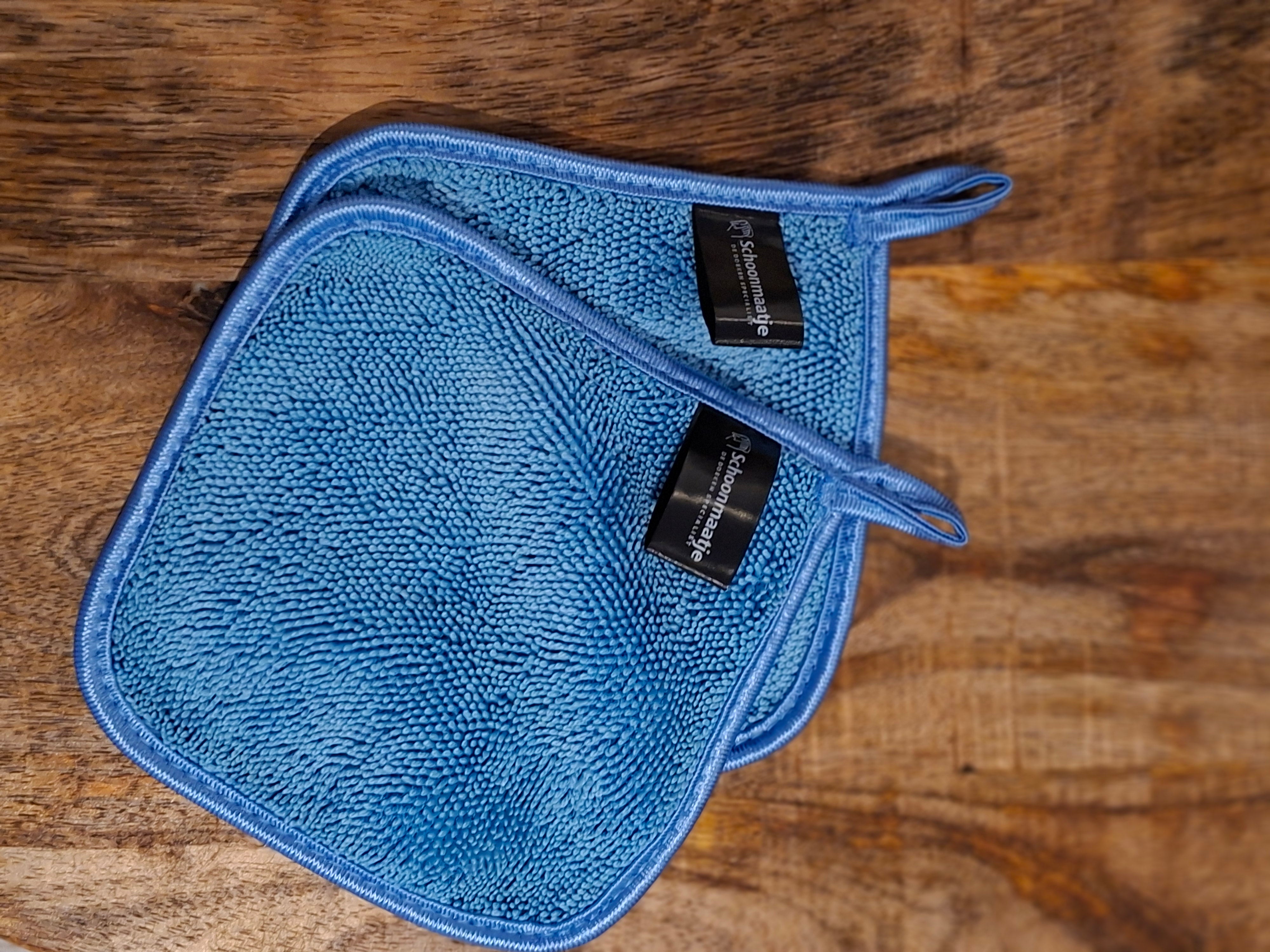 Premium doek mini – 15x15 IJSBLAUW 2 stuks