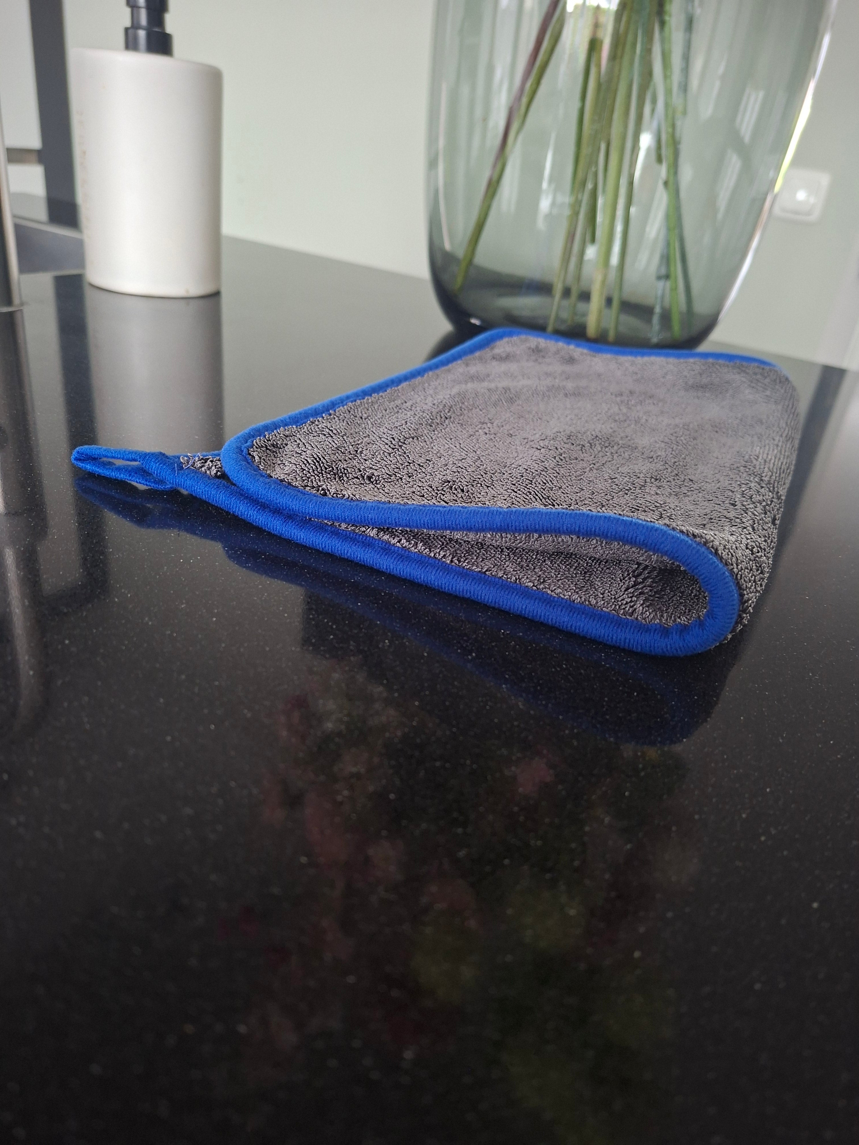Premium doek medium – 30x40 GRIJS MET BLAUWE rand